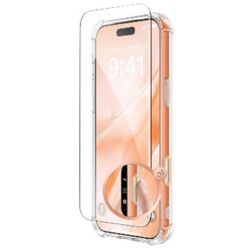 Tempered Glass Screen Protector for iPhone 17 Pro Max –HD Clear, Anti-Scratch E2